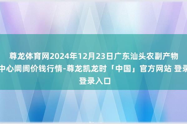 尊龙体育网2024年12月23日广东汕头农副产物批发中心阛阓价钱行情-尊龙凯龙时「中国」官方网站 登录入口